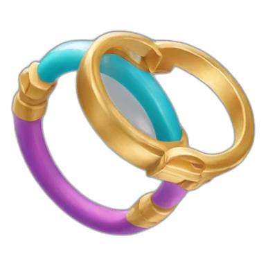 Rings gymnastics sticker