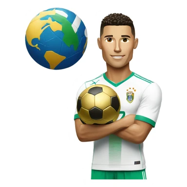 Ronaldo avec la Coupe du monde sticker