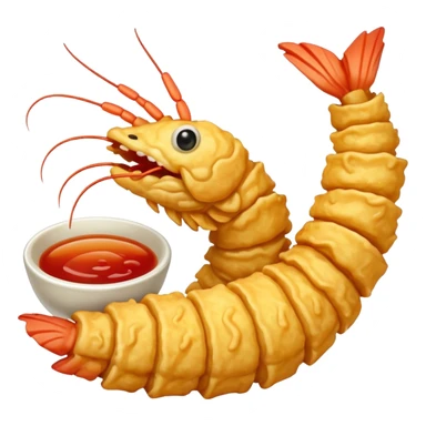 Tempura  shrimp sticker