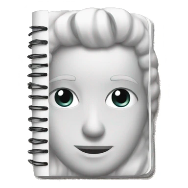 White journal  sticker