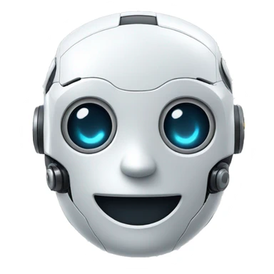 Ai robot smiling and doing ok sticker