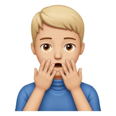 hands around throat acting like chocking sticker