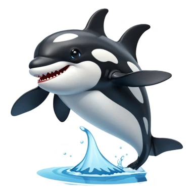 3d Cartoon orca in the style of american picture of president saying we need you to fight sticker