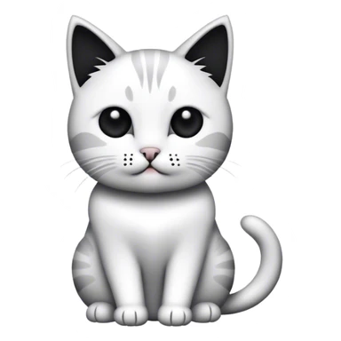 black and white doodle  sticker