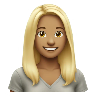 blonde girl smiling outdoors sticker