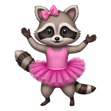 Raccoon with a Tutu  sticker