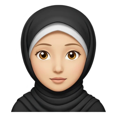 🙂 with hijab sticker