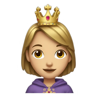 Girl with crown dog in Ukraine  sticker