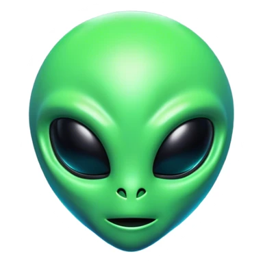 Clash of Clans aesthetic: Cinematic Playful 3D Isometric Alien Emoji, rendered in a 3D vector-style similar to standard emojis with minimal shading and bold, simplified shapes. A compact, distinct form with signature details, softly glowing with a futuristic sci-fi warfare charm. Simplified yet unmistakably iconic, highly detailed and consistent, glowing with a soft radiance and high shine. Stylized with a touch of high-tech brilliance and a soft glowing outline, capturing the essence of a beloved gaming relic with a friendly, playful manner! sticker