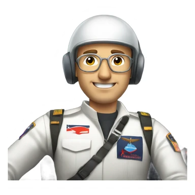 Martin Apprich pilot in cockpit sticker