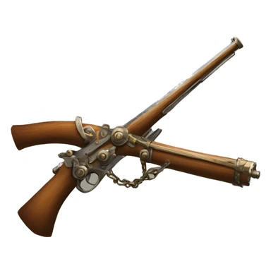 17th century Musket and Gear sticker