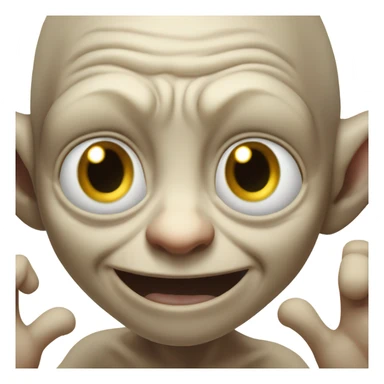 Gollum saying hi sticker