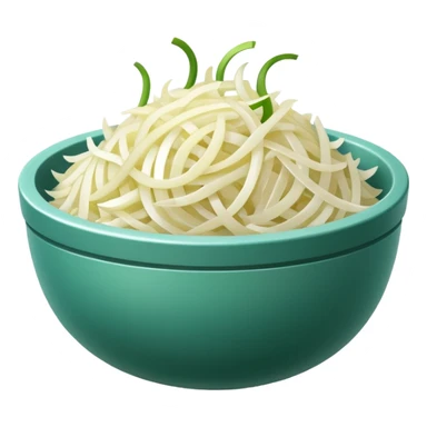 grated onion object icon, small bowl of grated onion, 3D cartoon, mobile game icon style, clean background, no text, no watermark
 sticker