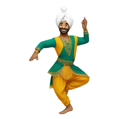 bhangra dancer sticker