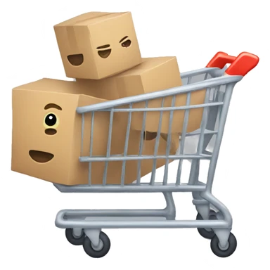 commerce cart with bug sticker