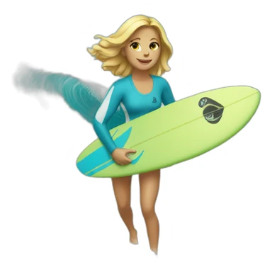 Surfeuse sticker