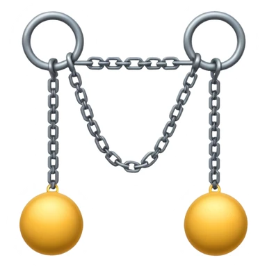 a throwing weapon made of weights on the ends of interconnected cords sticker