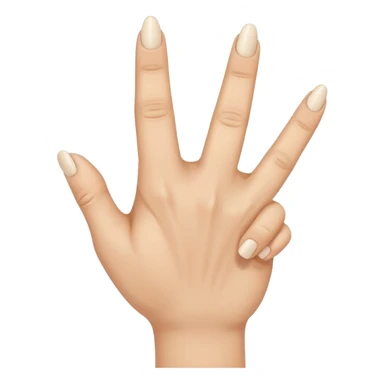 hand with middle finger and ring finger crossed sticker