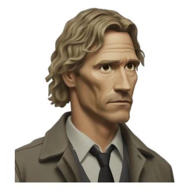 Rust cohle true detective  sticker