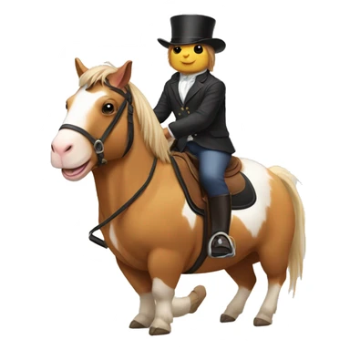 Guinea pig riding a horse sticker