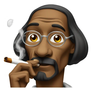 Snoop dog smoking sticker