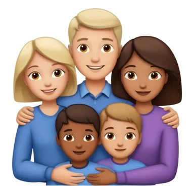 abrazar a mi papa mama he hijo sticker