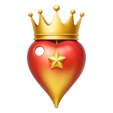 map pin with crown, elegant and shiny, premium location, apple style emoji sticker