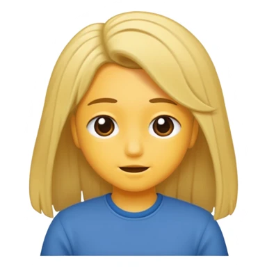 Like a 😏 like tucking its hair ..dont put hair tho sticker