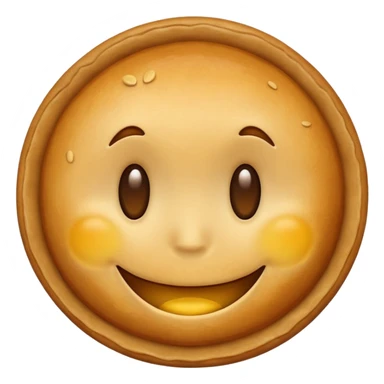 baked smiley sticker