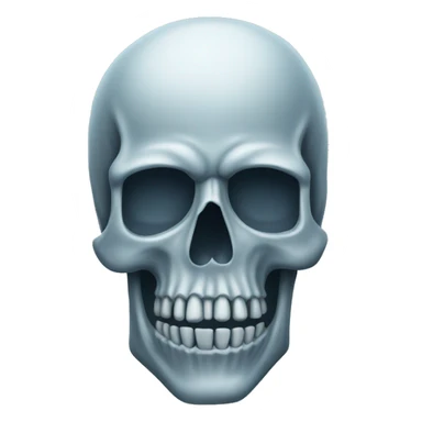 freezing skull emoji sticker