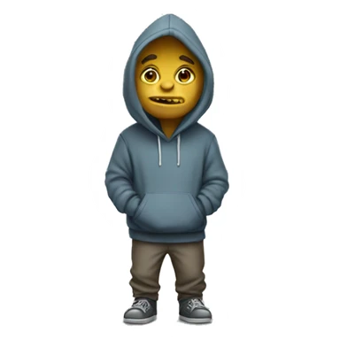 a troll with a hoodie full body sticker