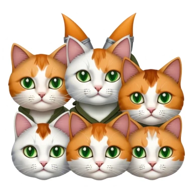 Cats at war with ars sticker