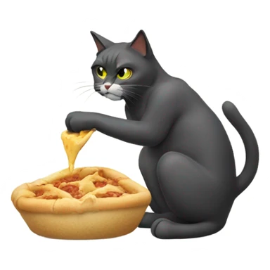 Bulgarian Cat Eating a tarator sticker