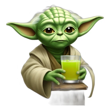 Yoda drink a béer sticker
