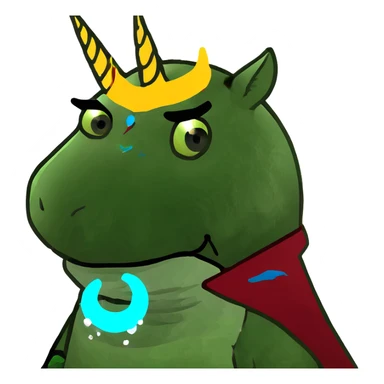 evil unicorn sticker