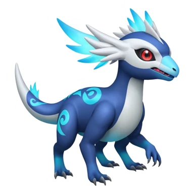 Neon Vibrant Pulsating Trail-glowing Chromatic Trico-Absol-Salamence-Silvally-fusion-hybrid sticker