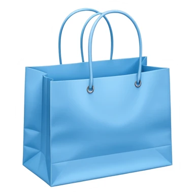 Bundle of Light blue shopping bags sticker