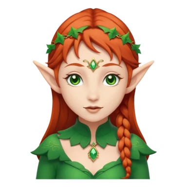Redhead elf sticker