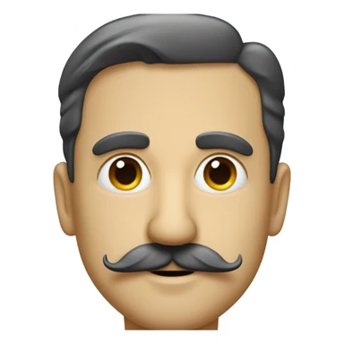 German Man with Charlie Chaplin moustache sticker