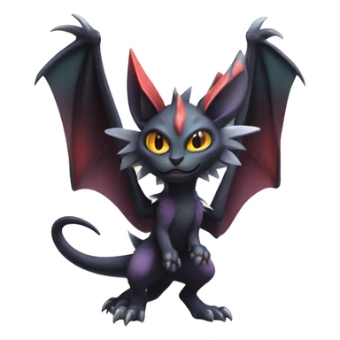  Kawaii Edgy Cool Beautiful Noivern-Nargacuga-Litten full body sticker