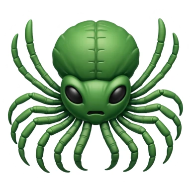 green Baby Facehugger sticker
