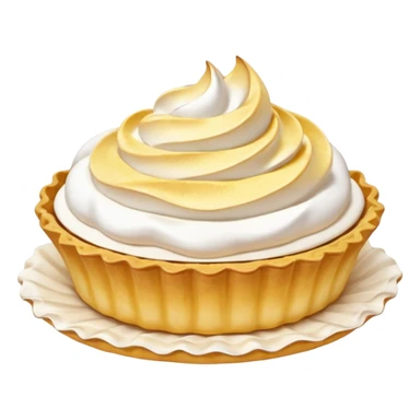Lemon tartlet with meringue on top sticker