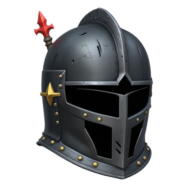 Black Knight helmet sticker