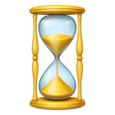 yellow Hourglasse sticker