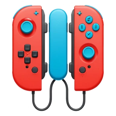 A pair of Nintendo Joy-Cons (Neon Red and Neon Blue) sticker