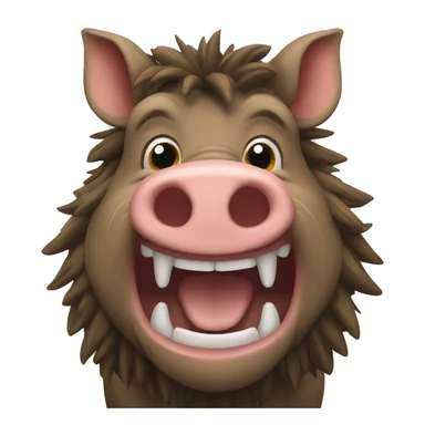 Boar smiling  sticker