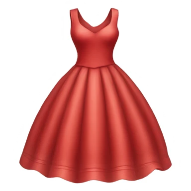 a red dress piece of clothe item only sticker