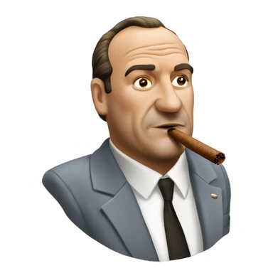 Tony soprano smoking a cigar  sticker