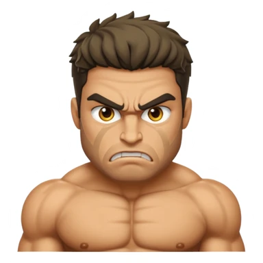 greek god character, anry sticker