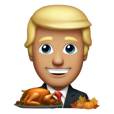 Trump thanksgiving sticker